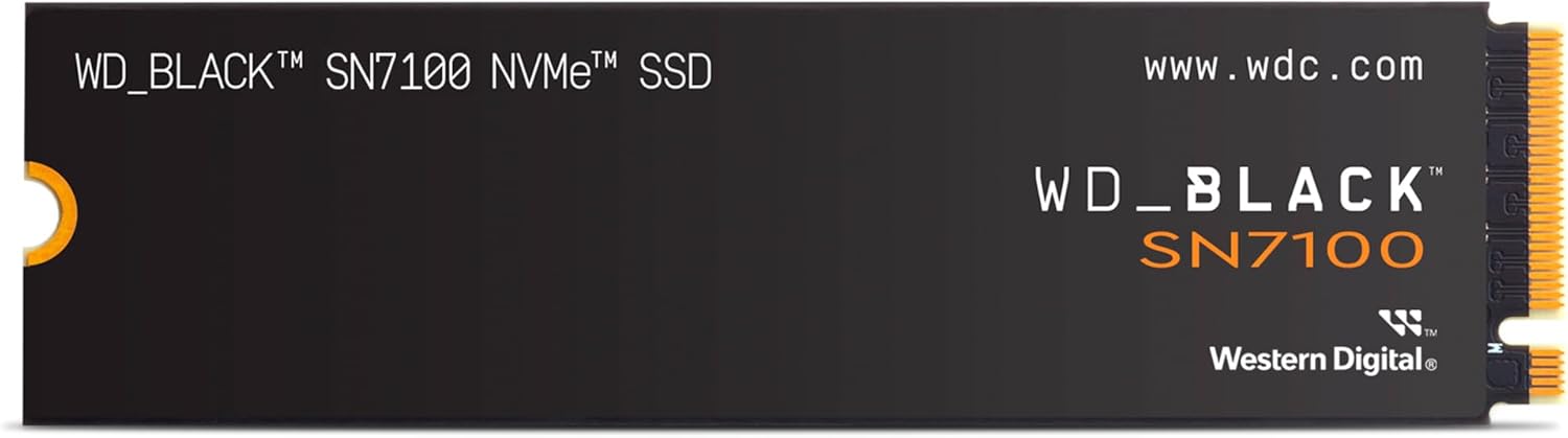 1TB NVMe SSD WD Black SN7100 Gen4 Upto 7250Mb/s WDS100T4X0E 1TB NVMe SSD WD Black SN7100 Gen4 Upto 7250Mb/s WDS100T4X0E